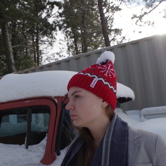 Vintage Tim Hortons Winter Red Toque - Picture 6 of 7